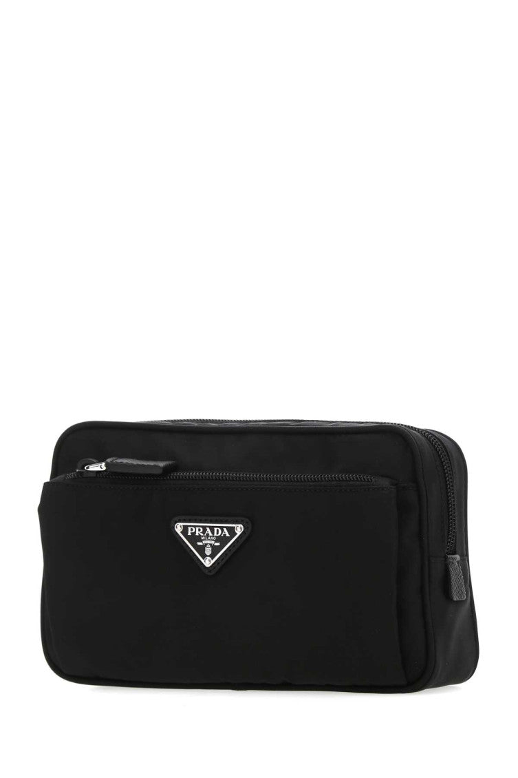Black Re-nylon belt bag  2