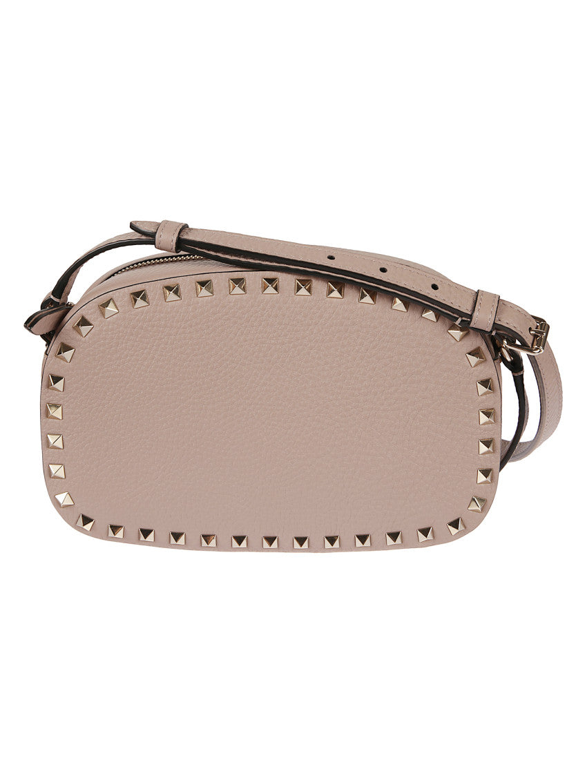 Beige Rockstud Crossbody Bag 1