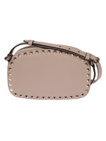 Beige Rockstud Crossbody Bag 1