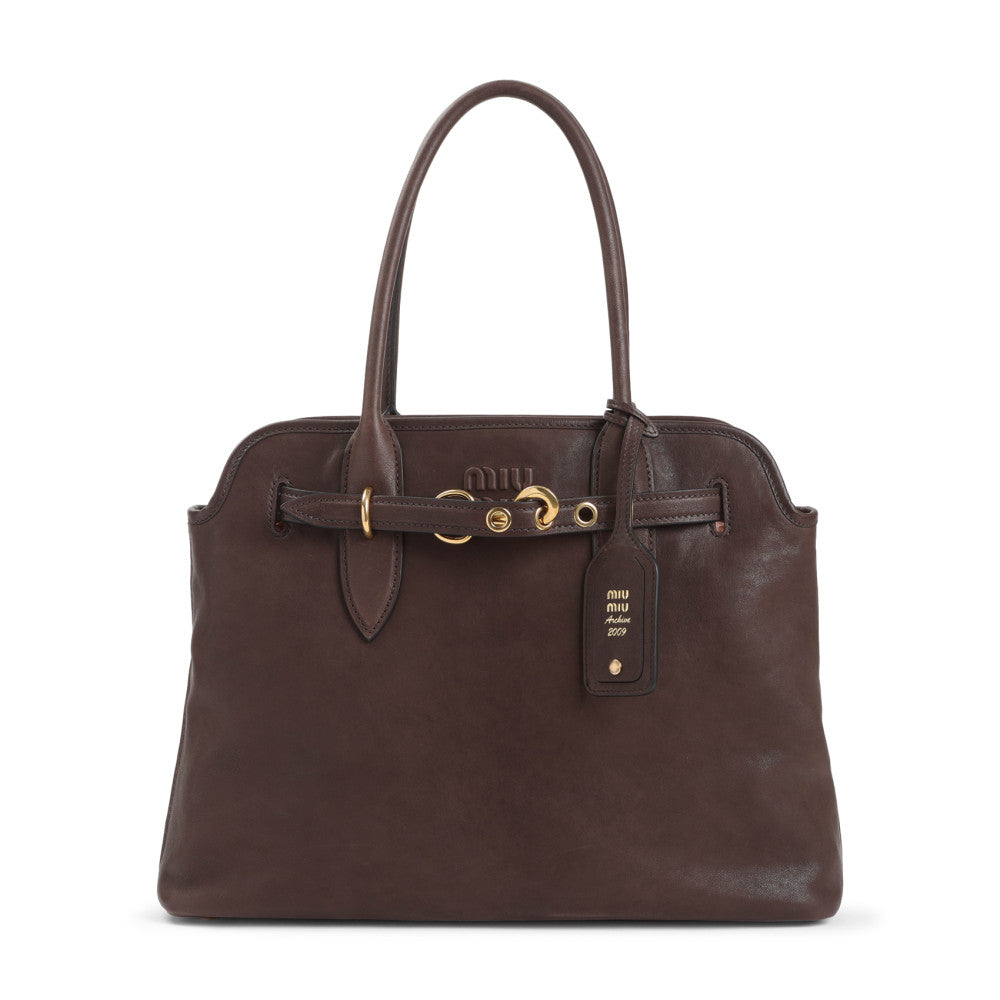 Dark Brown Aventure Large Tote 1