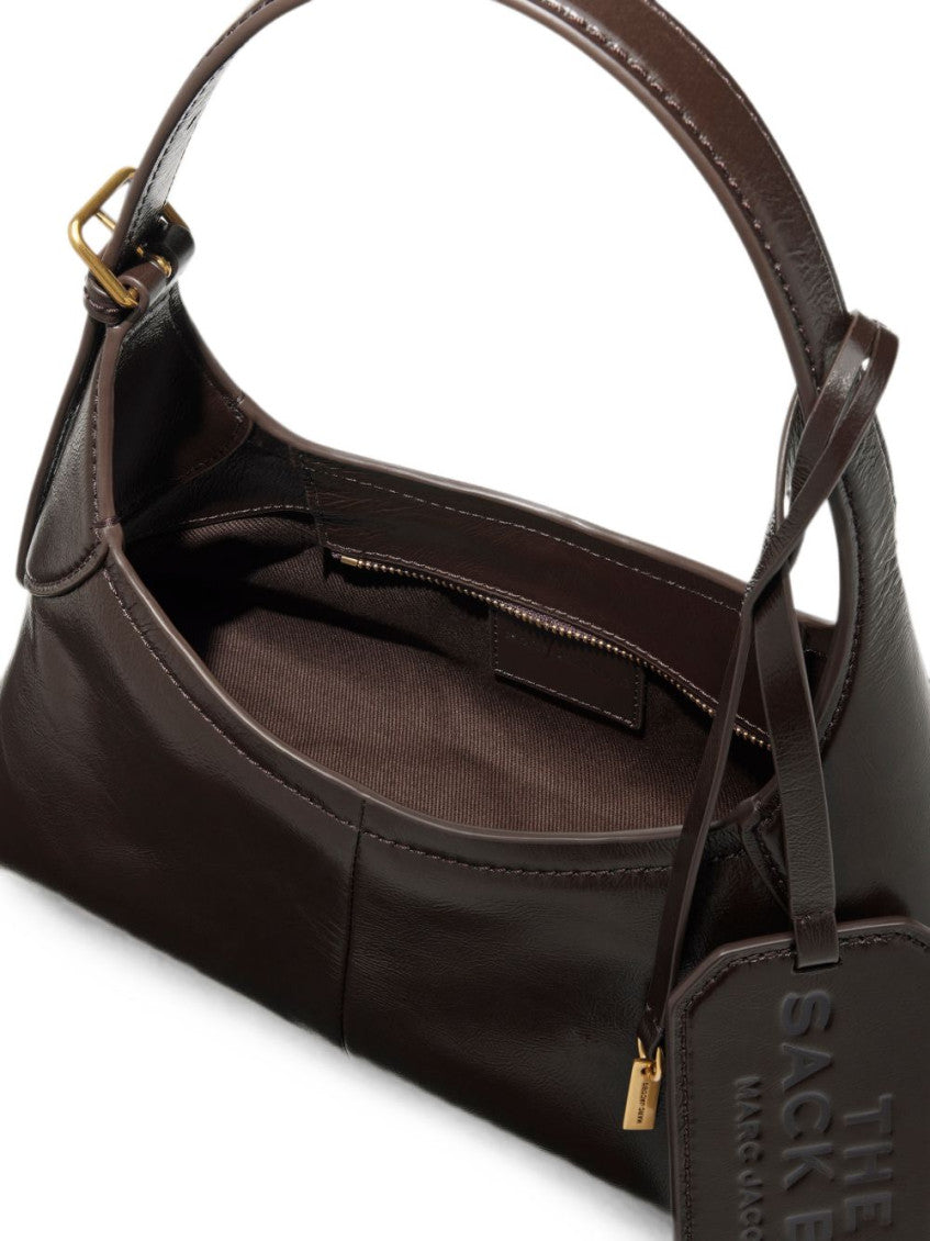 Brown Belted Sack Small Shoulder Bag 2