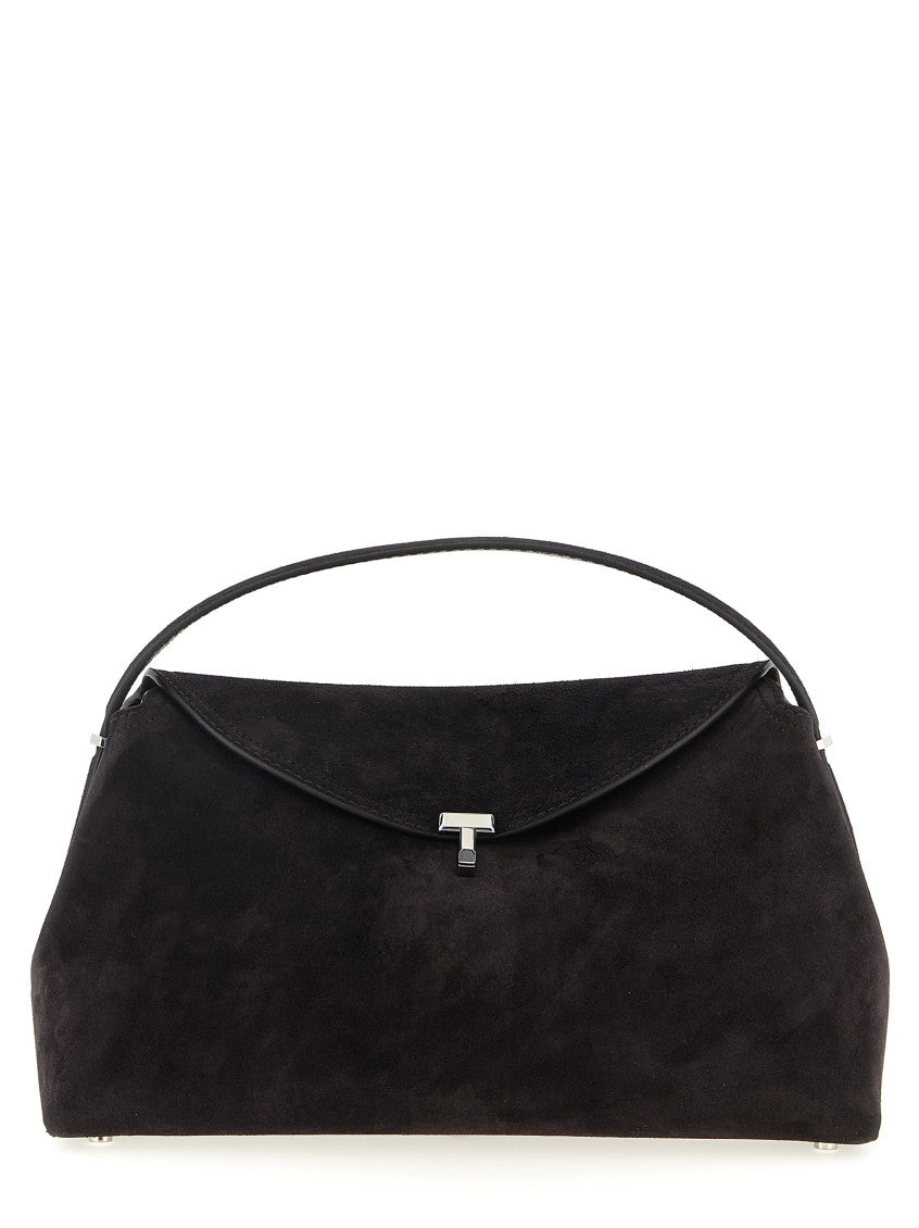 Dark Brown T-Lock Large Satchel 1