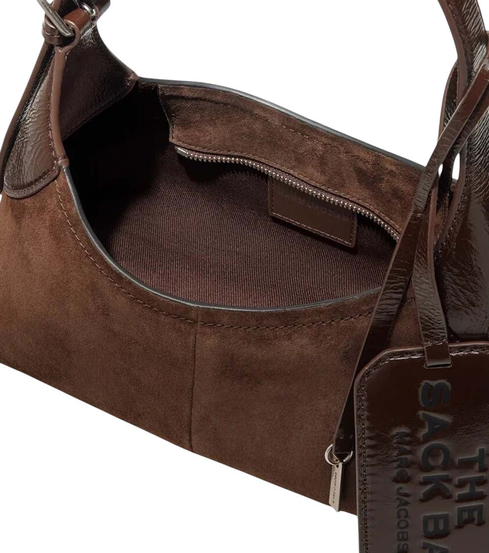 Brown Belted Sack Small Shoulder Bag 3