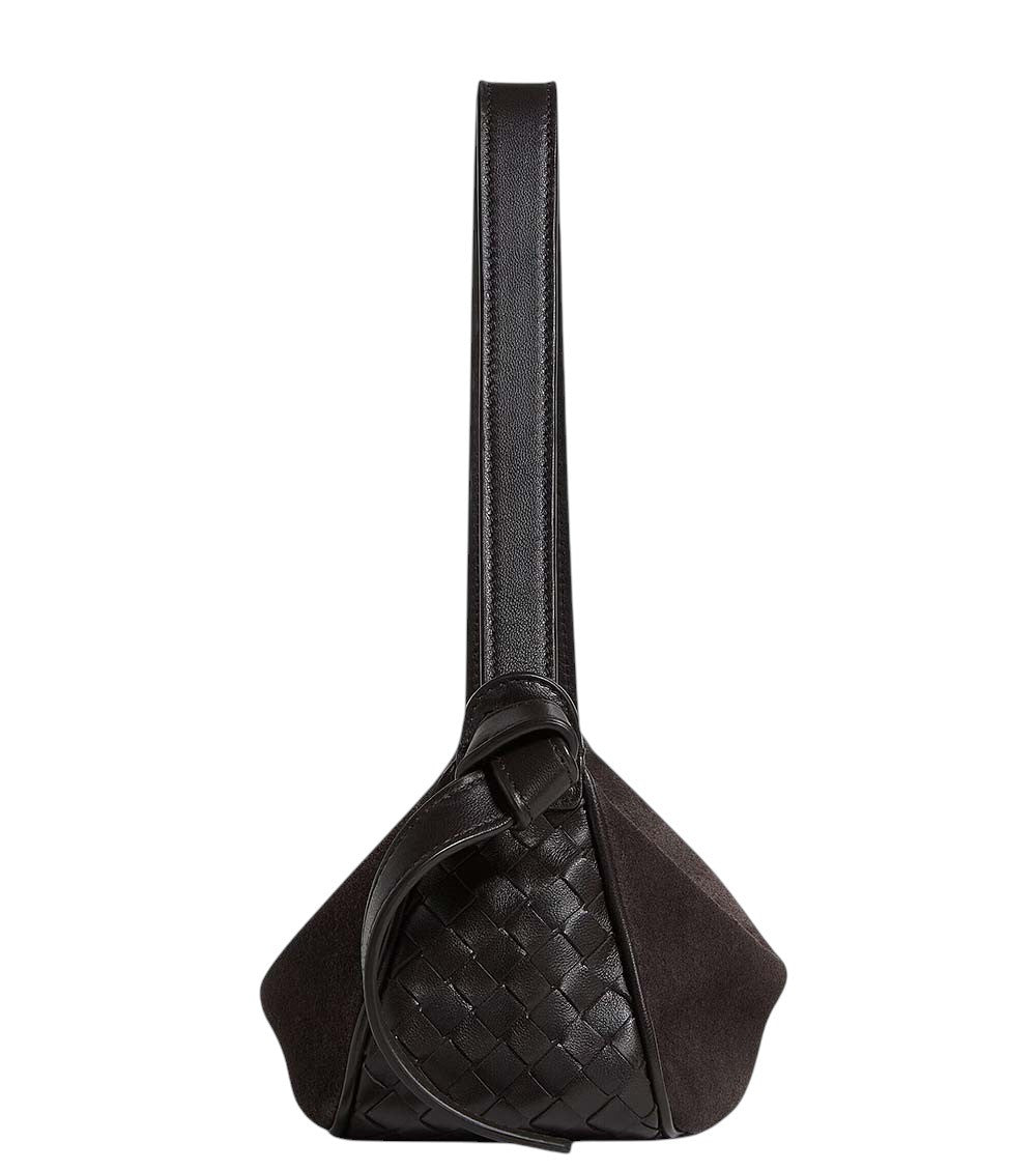 Dark Brown Nodo Small Shoulder Bag 2
