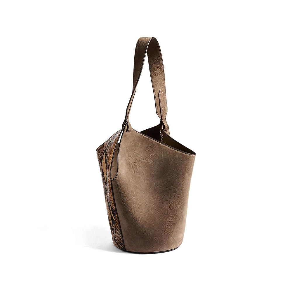 Taupe Lotus Mini Tote 2