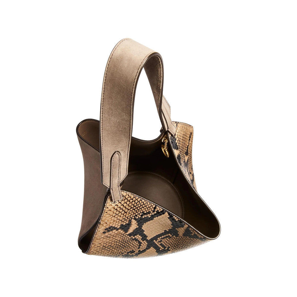 Taupe Lotus Mini Tote 3