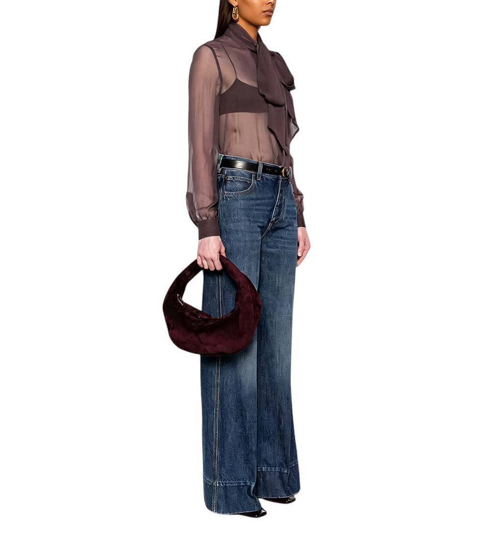 Burgundy Olivia Medium Hobo 5