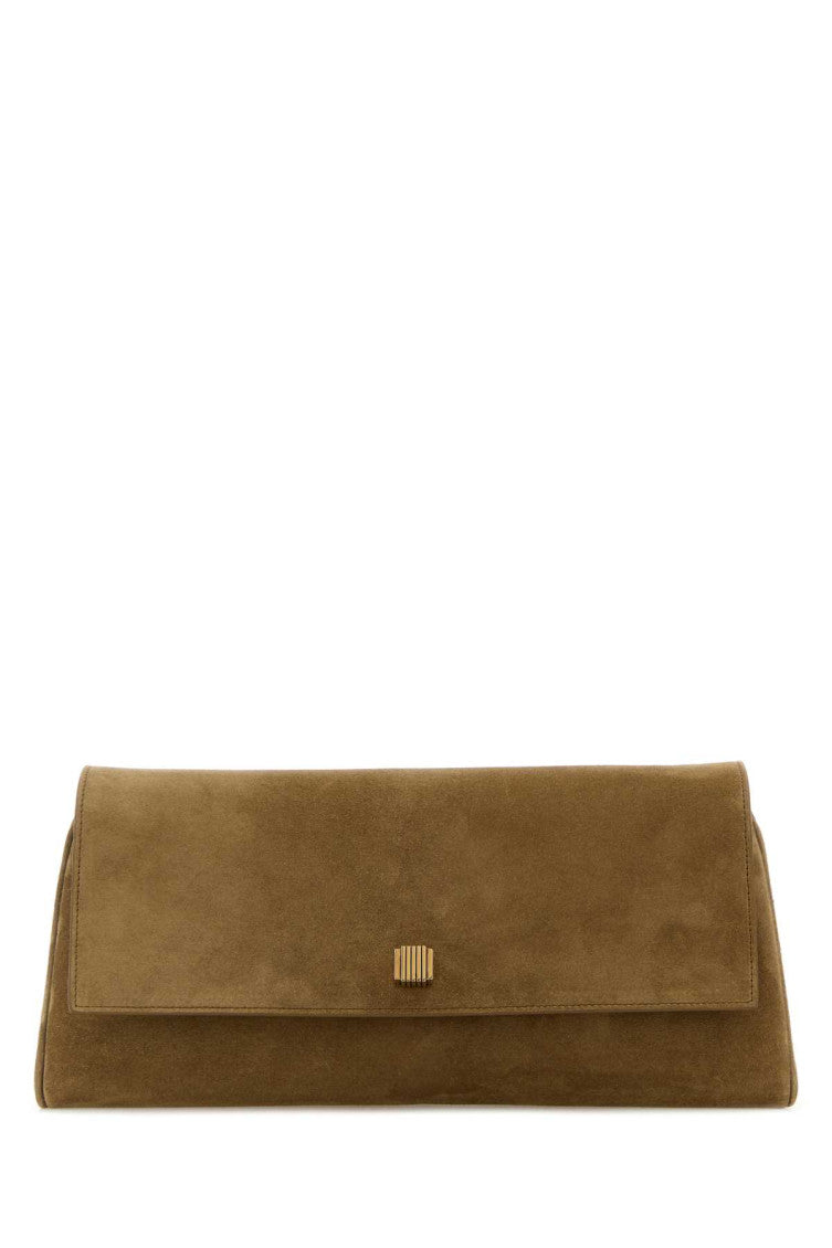 Brown Audrey Medium Clutch 1