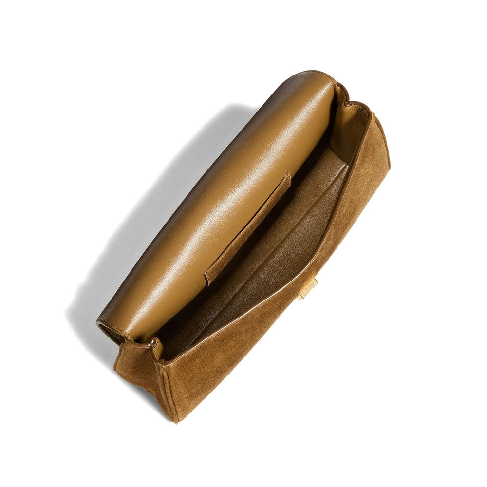 Brown Audrey Medium Clutch 3