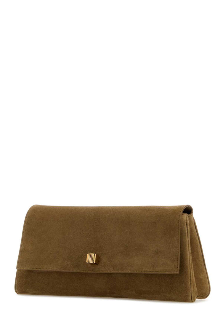 Brown Audrey Medium Clutch 4
