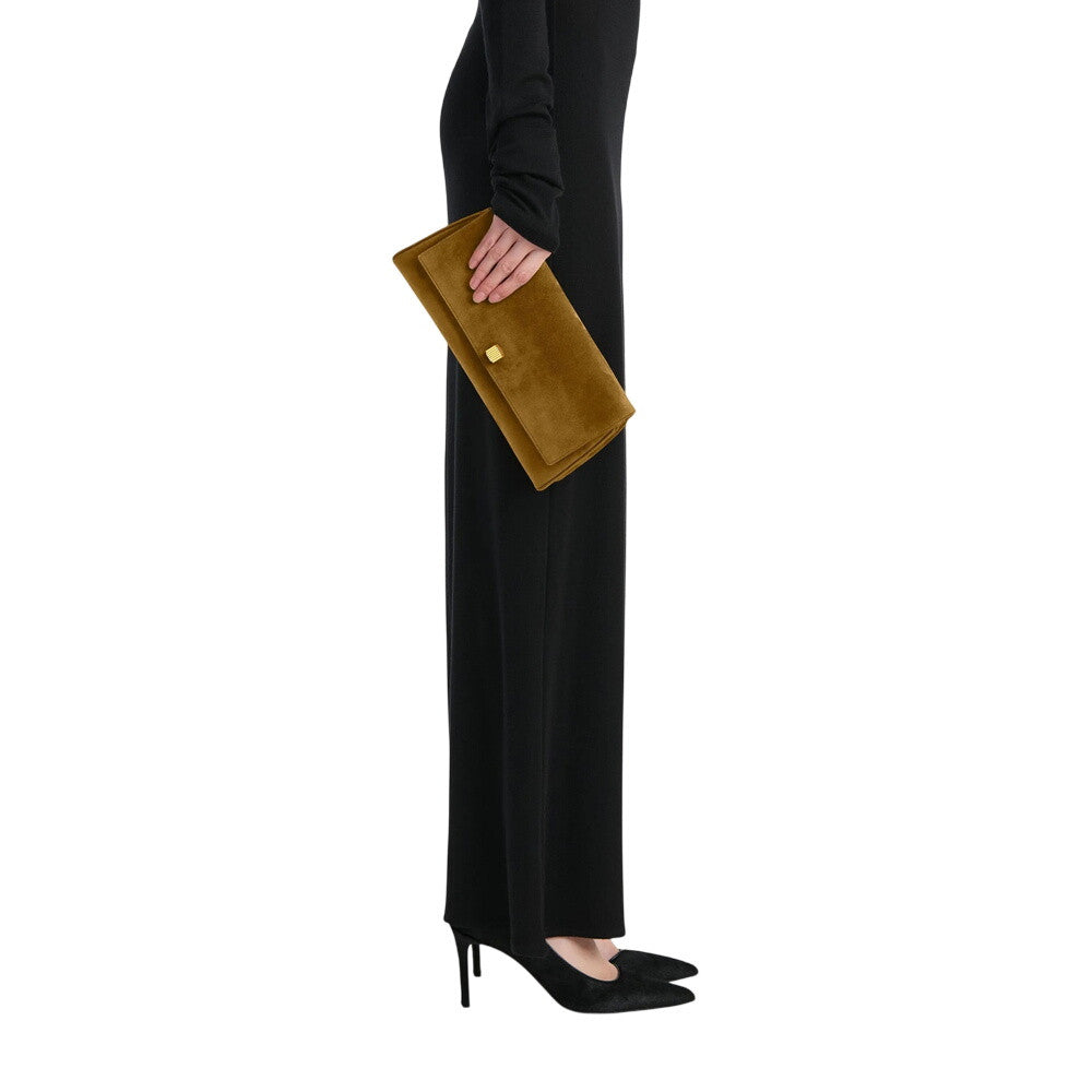 Brown Audrey Medium Clutch 5
