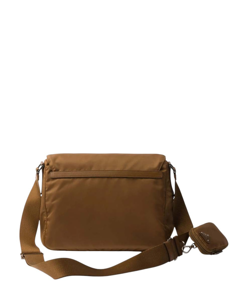 Brown Re-Nylon Medium Shoulder Bag 3