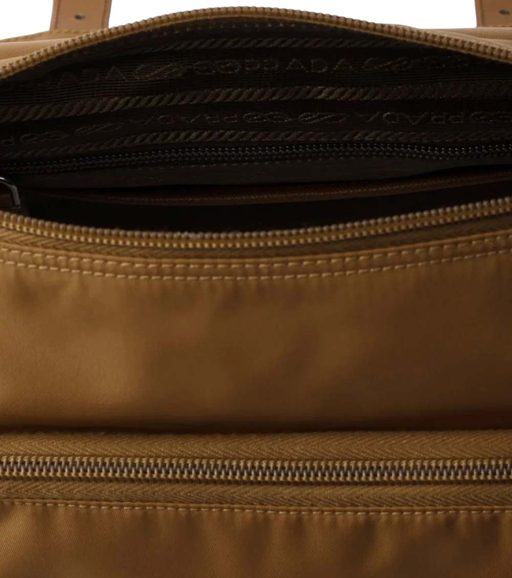 Brown Re-Nylon Medium Shoulder Bag 4
