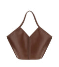 Dark Brown Cald Large Tote 1