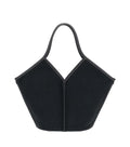 Black Calella Natural Large Tote 1