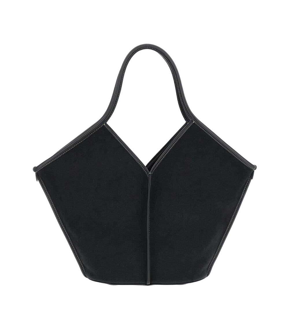 Black Calella Natural Large Tote 3