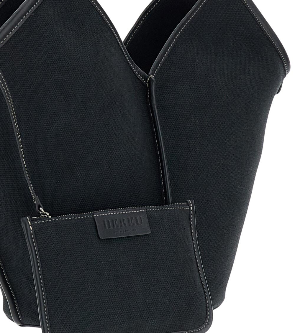 Black Calella Natural Large Tote 4