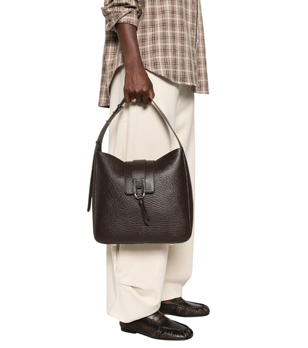 Dark Brown Trend Small Hobo 4