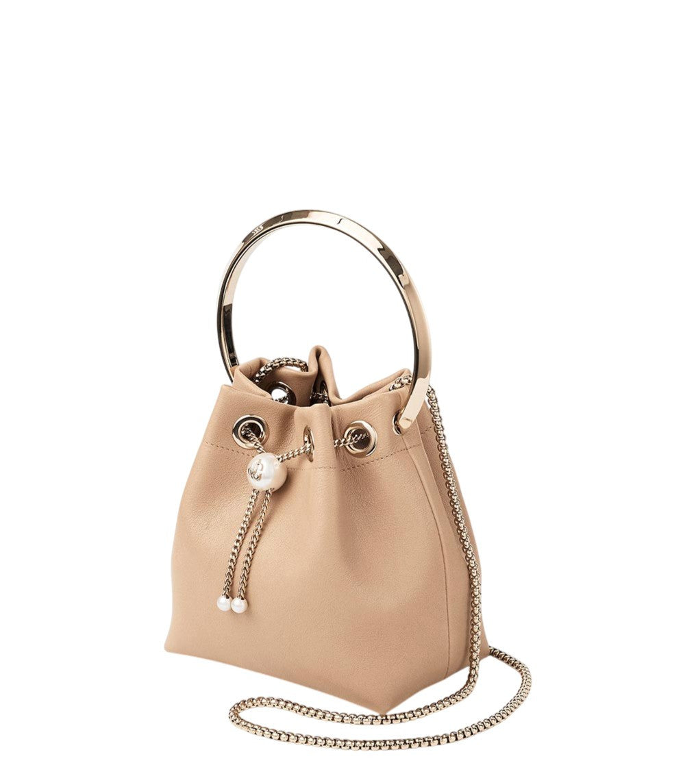 Beige Bon Bon Mini Bucket Bag 3