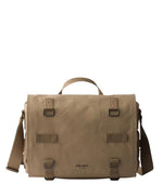 Desert Beige Canvas Messenger Bag 1