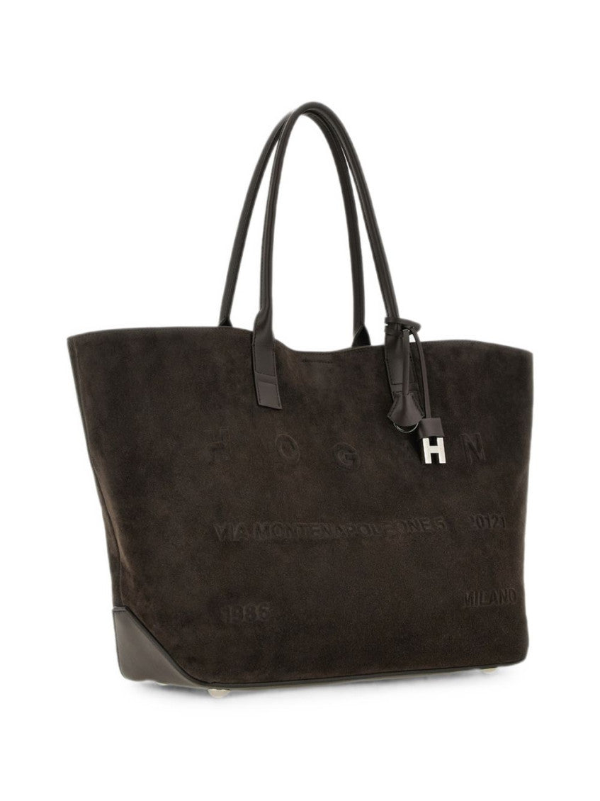 Brown Address Medium Tote 2