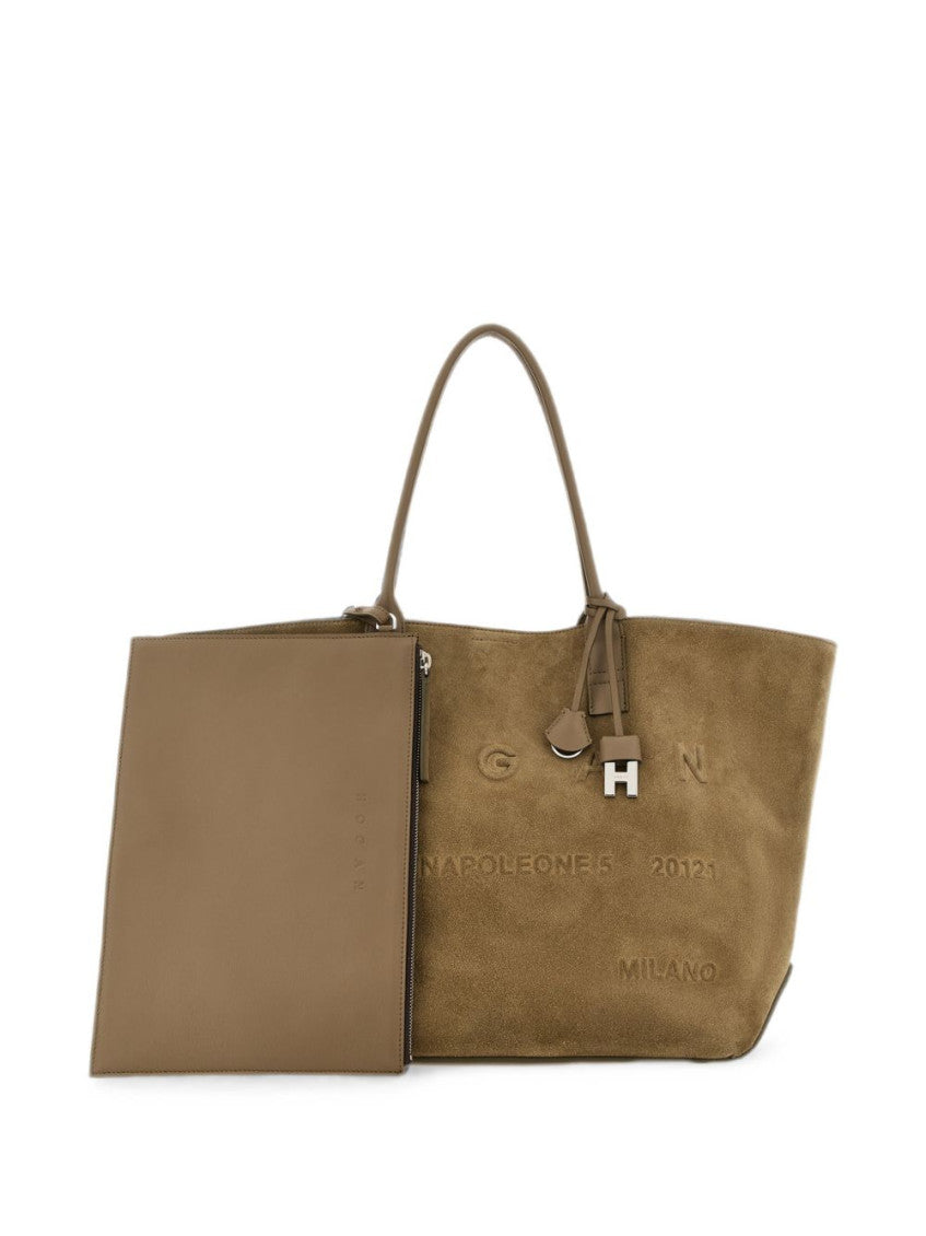 Beige Address Medium Tote 2