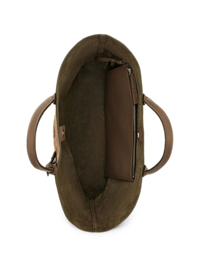 Beige Address Medium Tote 4