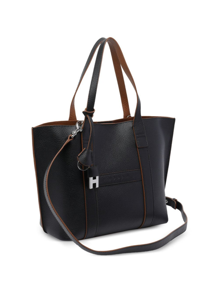 Brown Script Small Tote 2