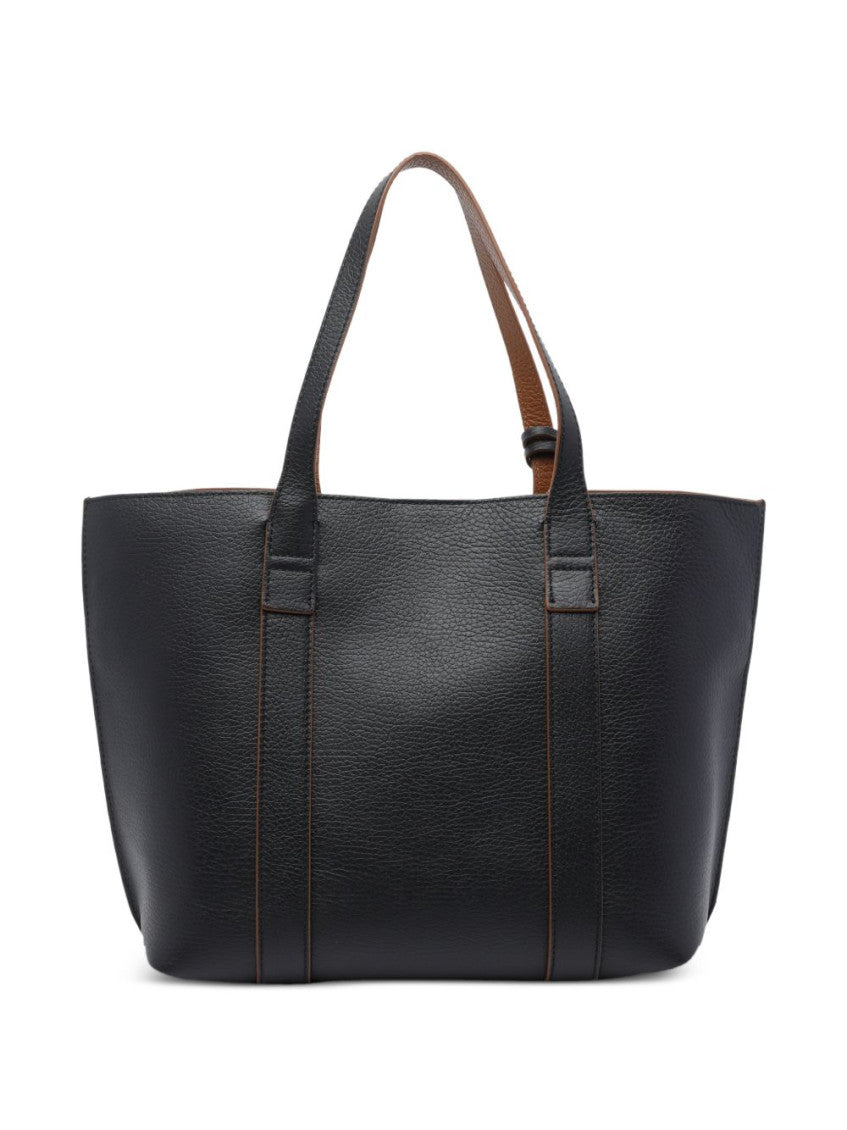 Brown Script Small Tote 3