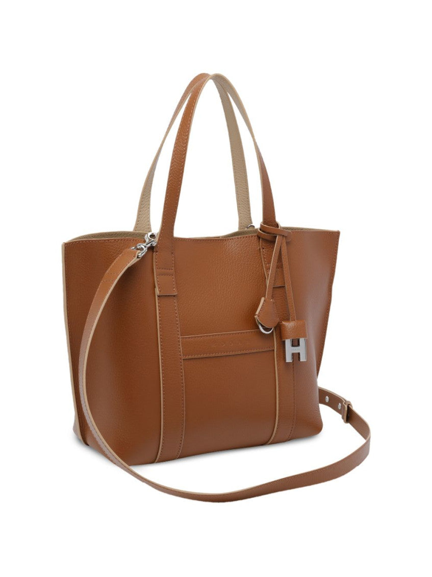 Brown Script Small Tote 2