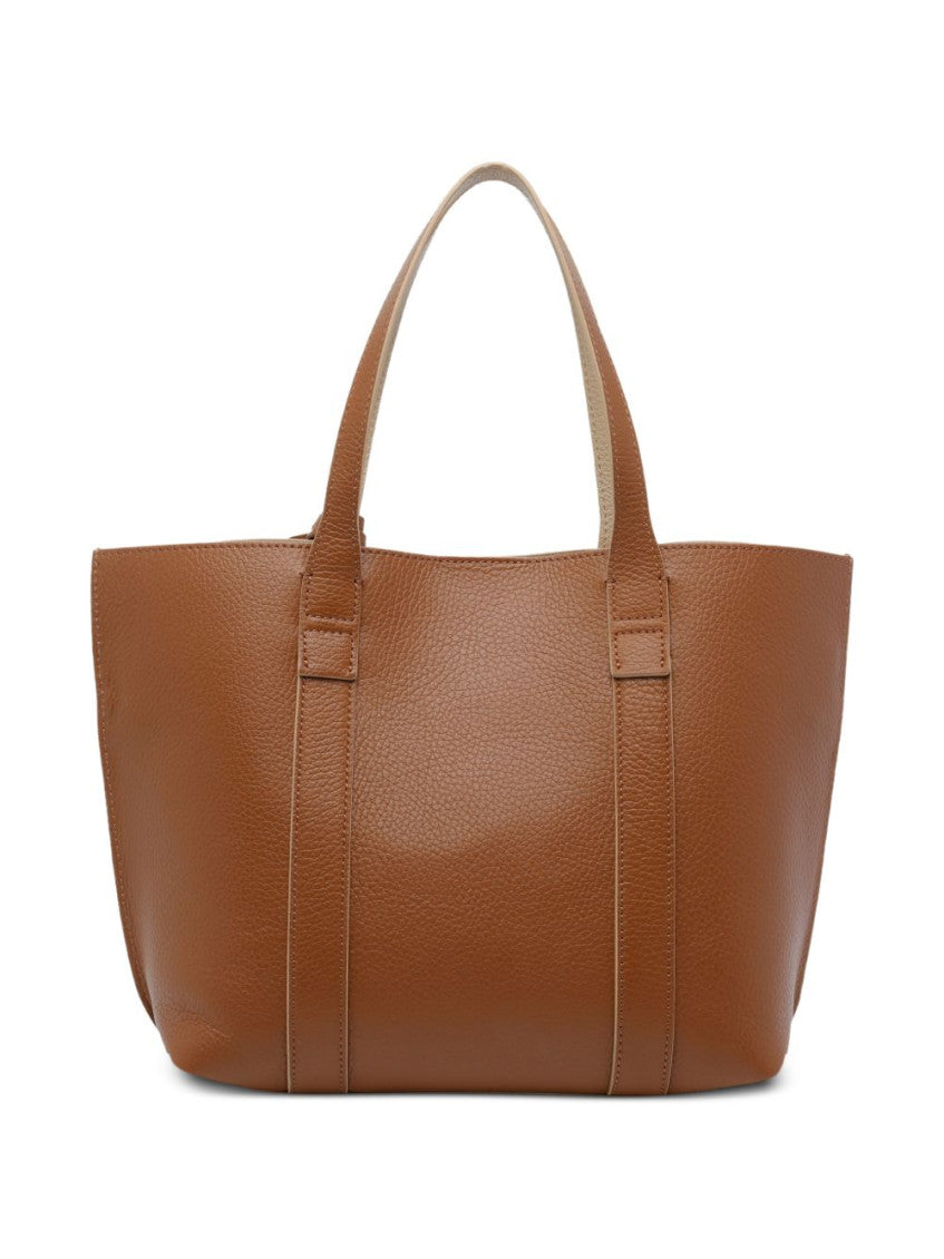 Brown Script Small Tote 3