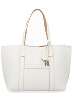 White Script Medium Tote 1