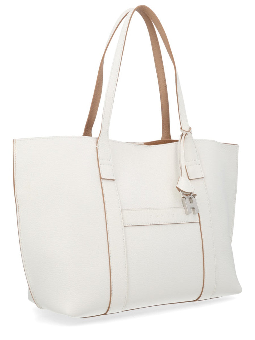 White Script Medium Tote 2