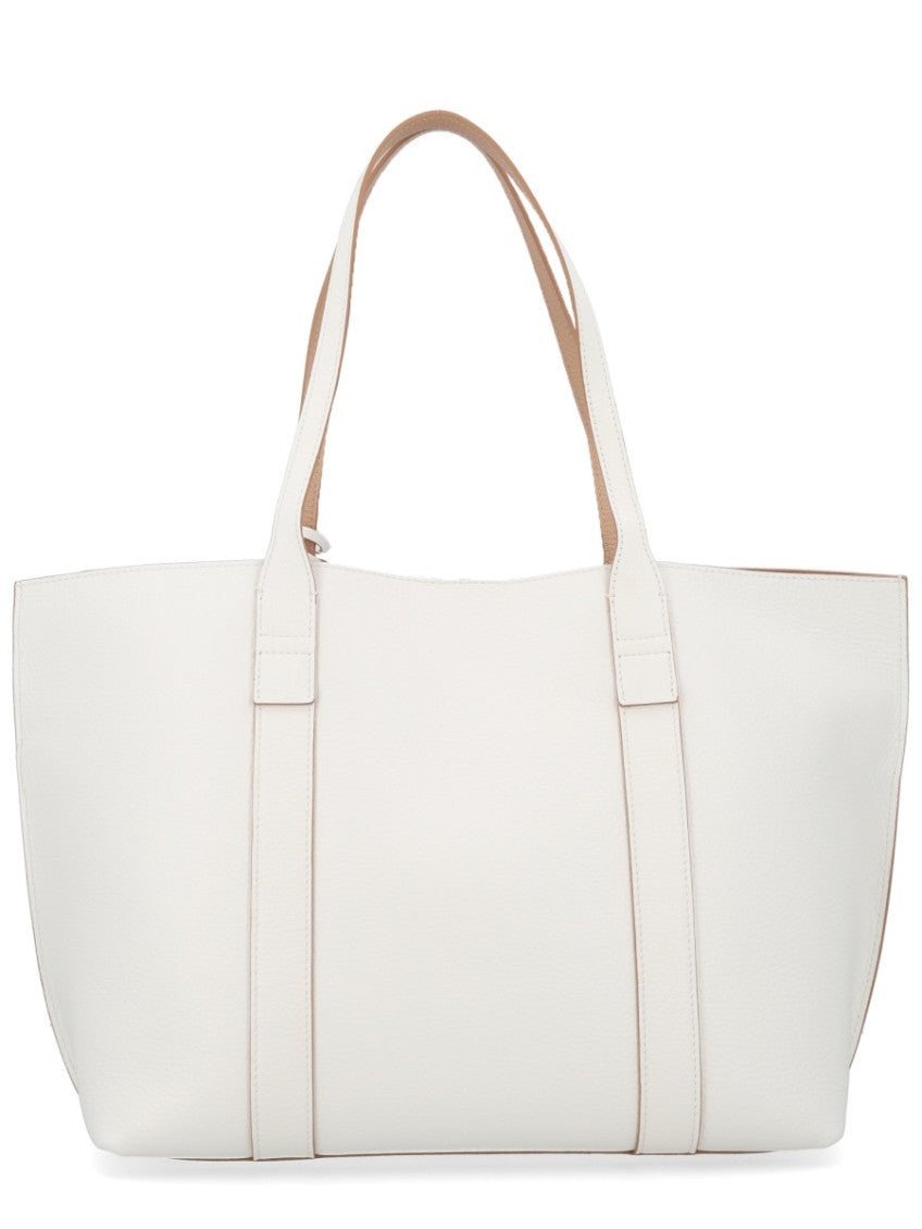 White Script Medium Tote 3