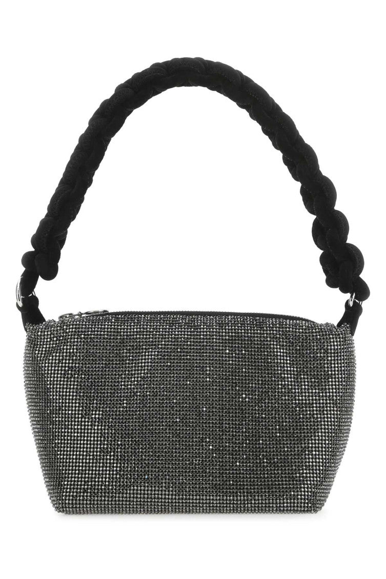 Silver chainmail-effect shoulder bag 1