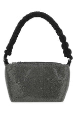 Silver chainmail-effect shoulder bag 1