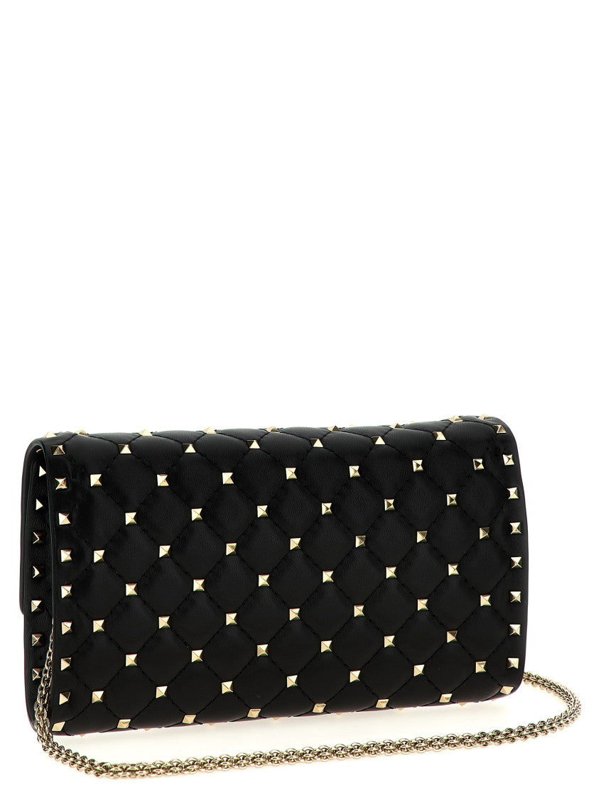 Black Rockstud Spike Shoulder Bag 2