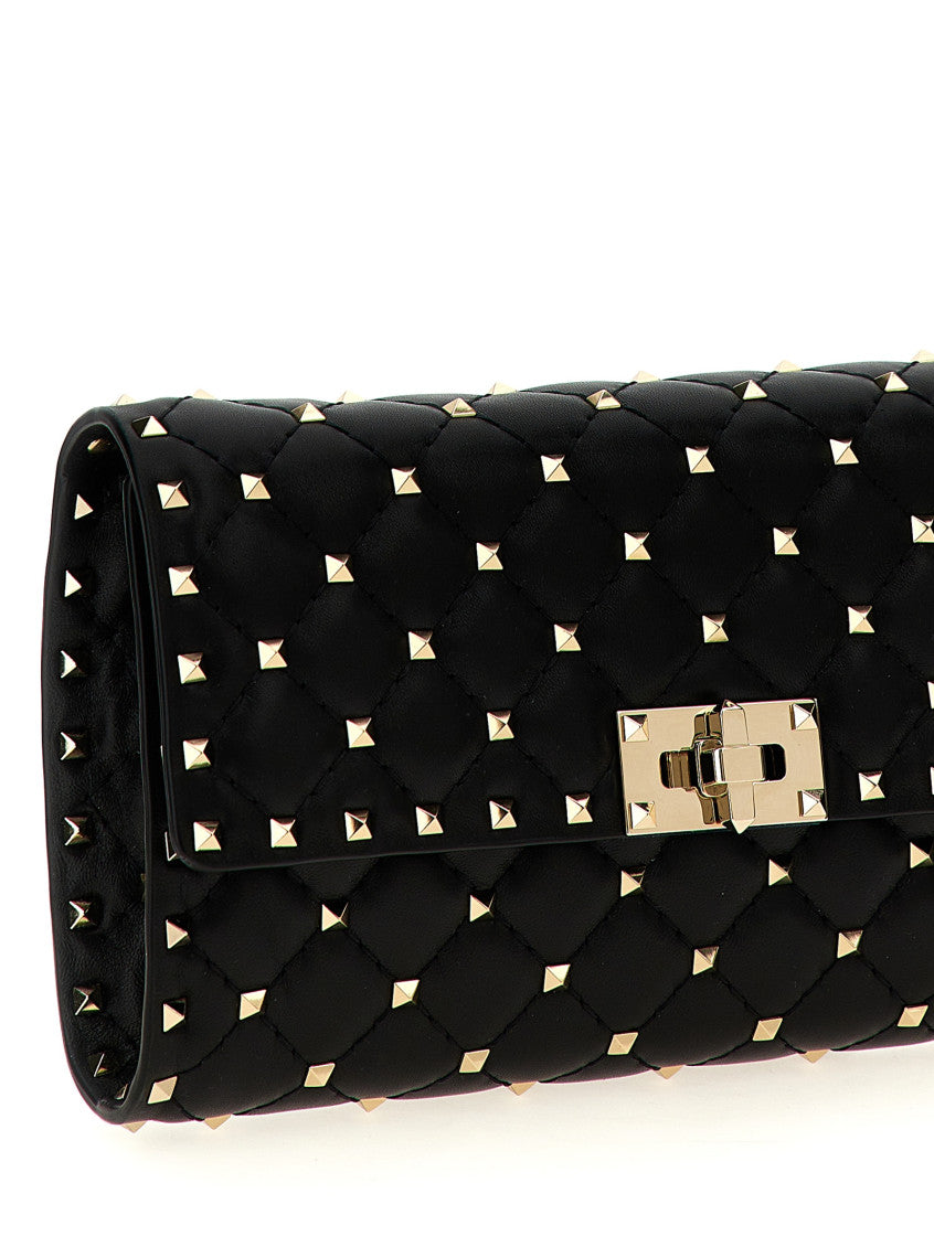 Black Rockstud Spike Shoulder Bag 3