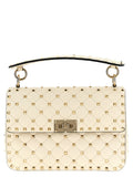 White Rockstud Spike Shoulder Bag 1