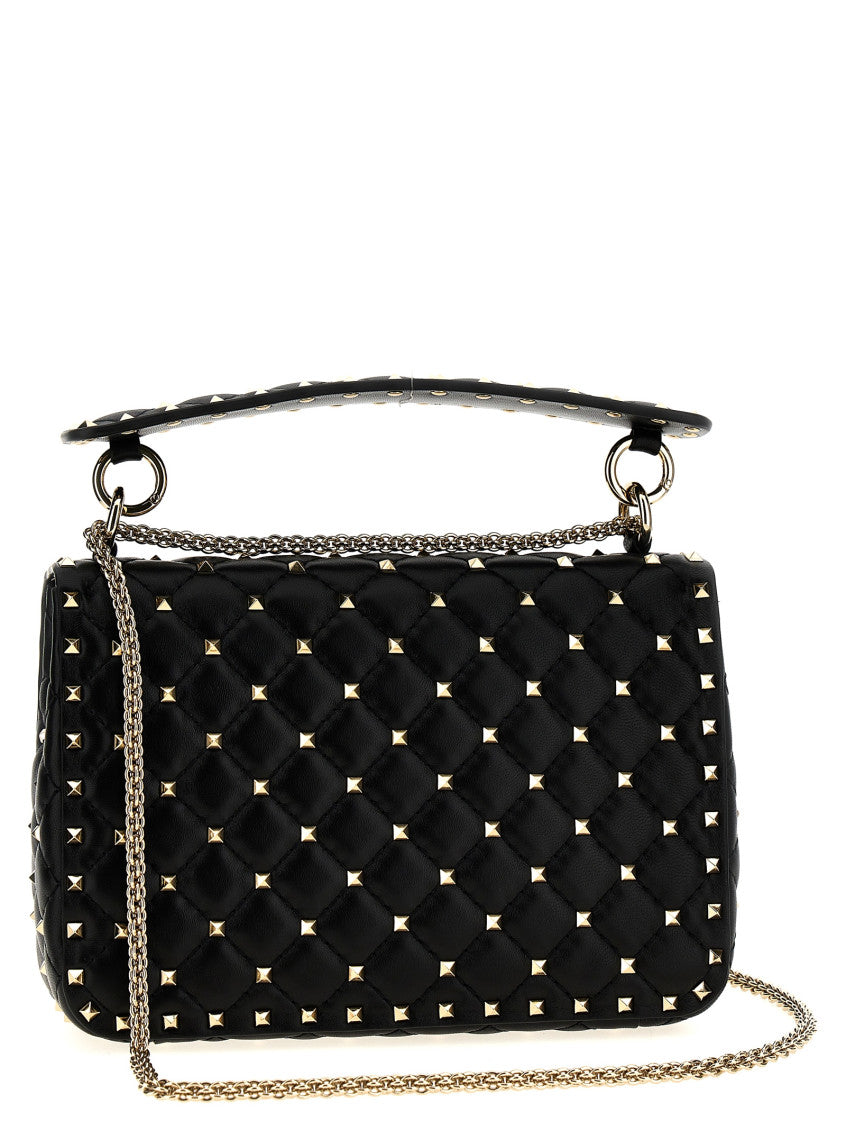 Black Rockstud Spike Shoulder Bag 2