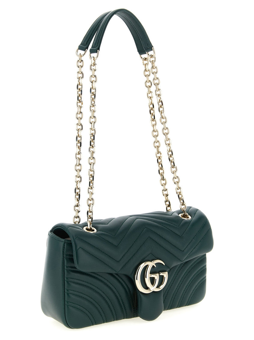Green GG Marmont Medium Shoulder Bag 3