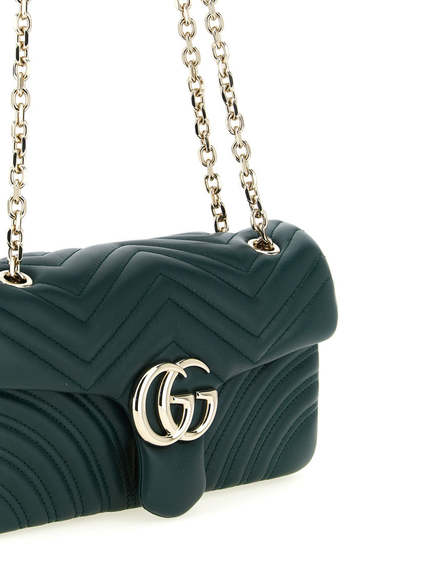 Green GG Marmont Medium Shoulder Bag 4