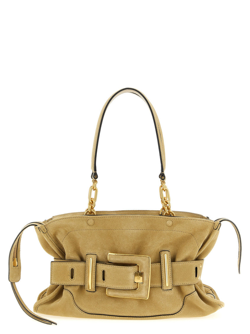Beige Anthem Large Shoulder Bag 1