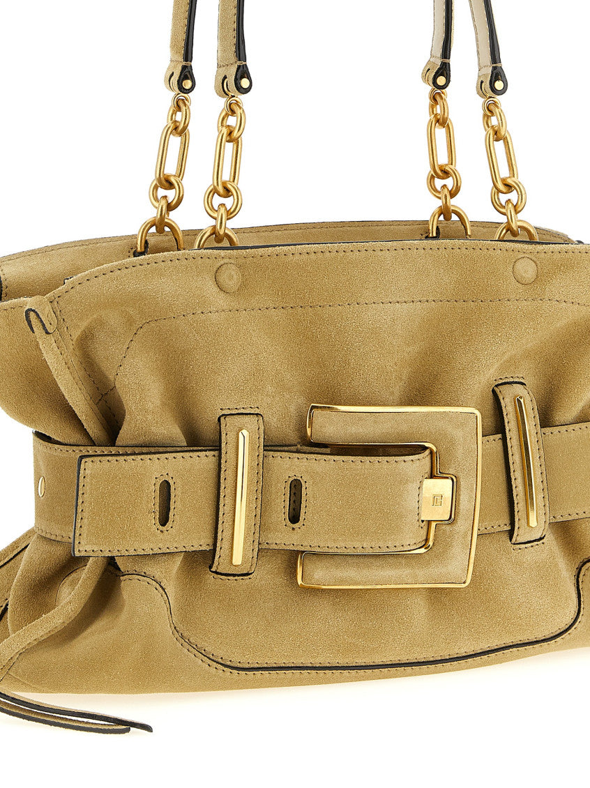 Beige Anthem Large Shoulder Bag 3