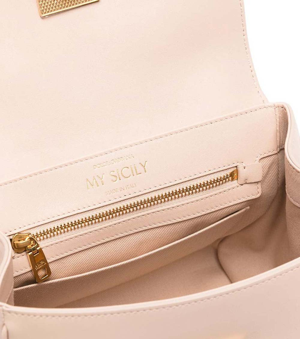 Light Pink Sicily Small Satchel 3