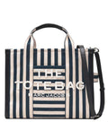Navy Blue/White The Stripe Medium Tote 1
