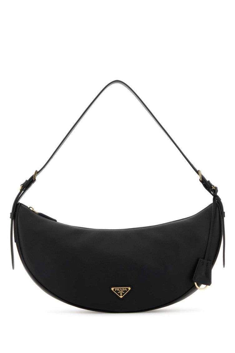 Black Large Demi-lune Shoulder Bag 1
