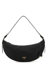 Black Large Demi-lune Shoulder Bag 1