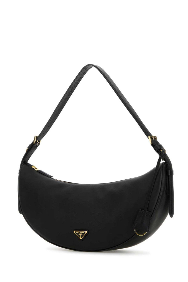 Black Large Demi-lune Shoulder Bag 2