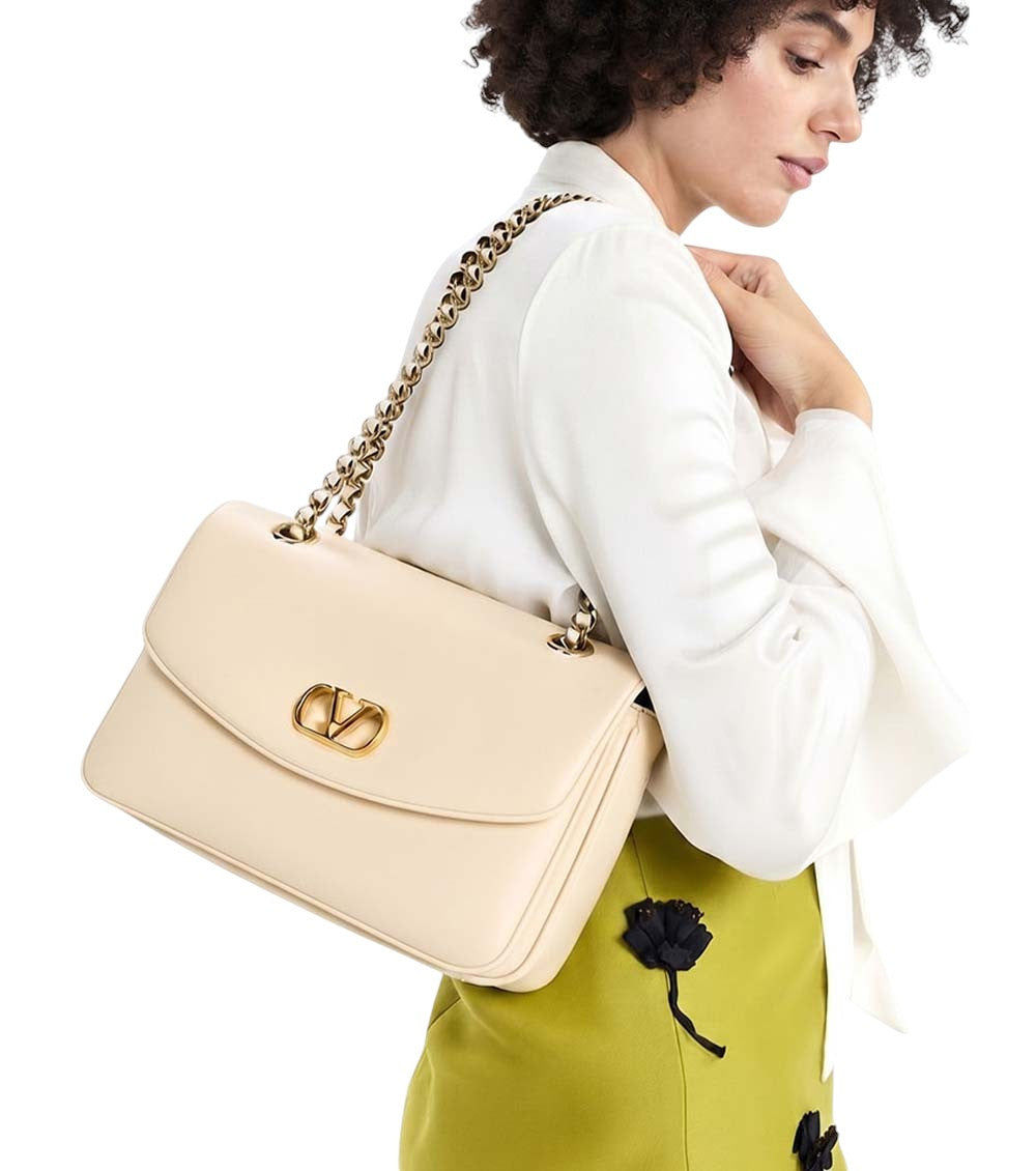 White Djuna Medium Shoulder Bag 5
